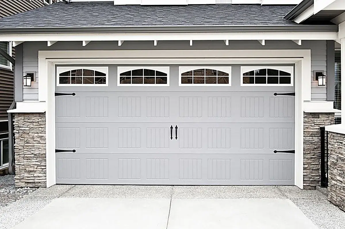 New double garage doors fitted to a Randfontein home
