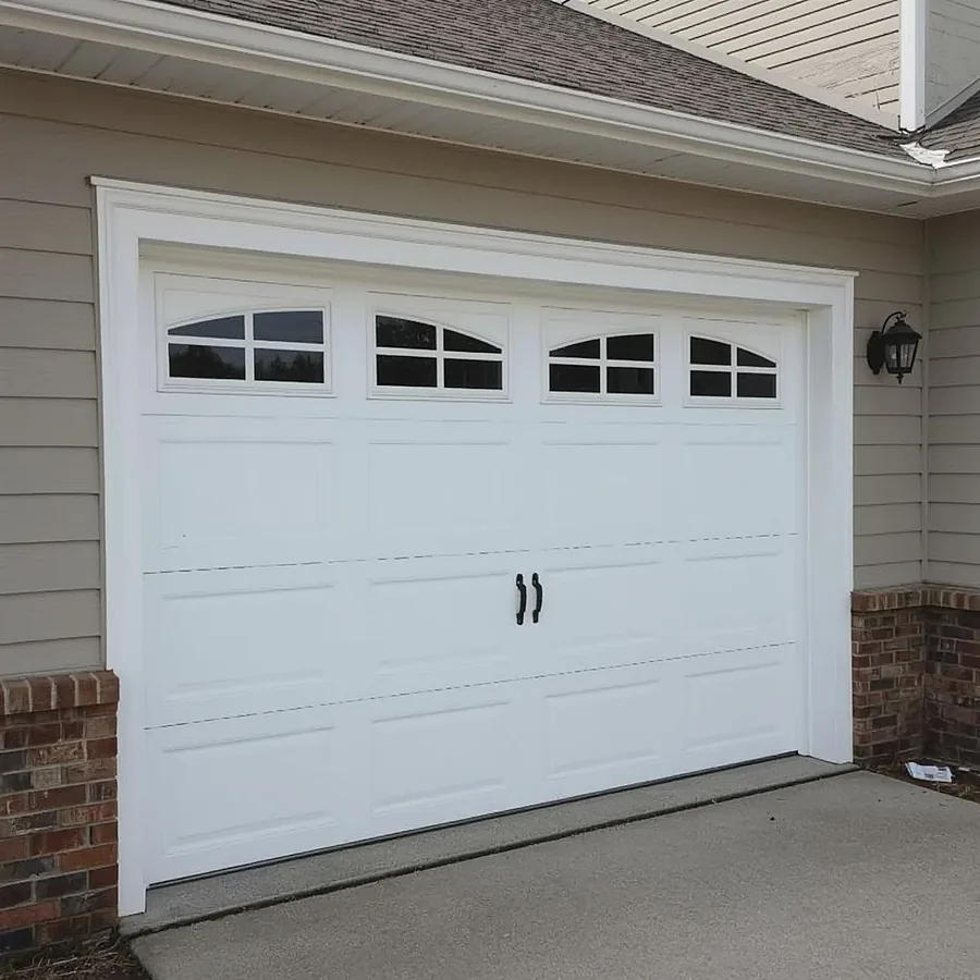 Single-panel tip-up garage door fitted to a home in Gauteng
